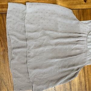 Apt. 9 Taupe Sleeveless Top with Subtle Dot Detail